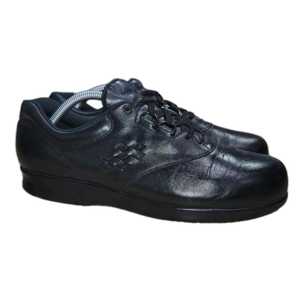 SAS Free Time Women's Black Leather Comfort Walking Shoes Size 11 S Orthopedic